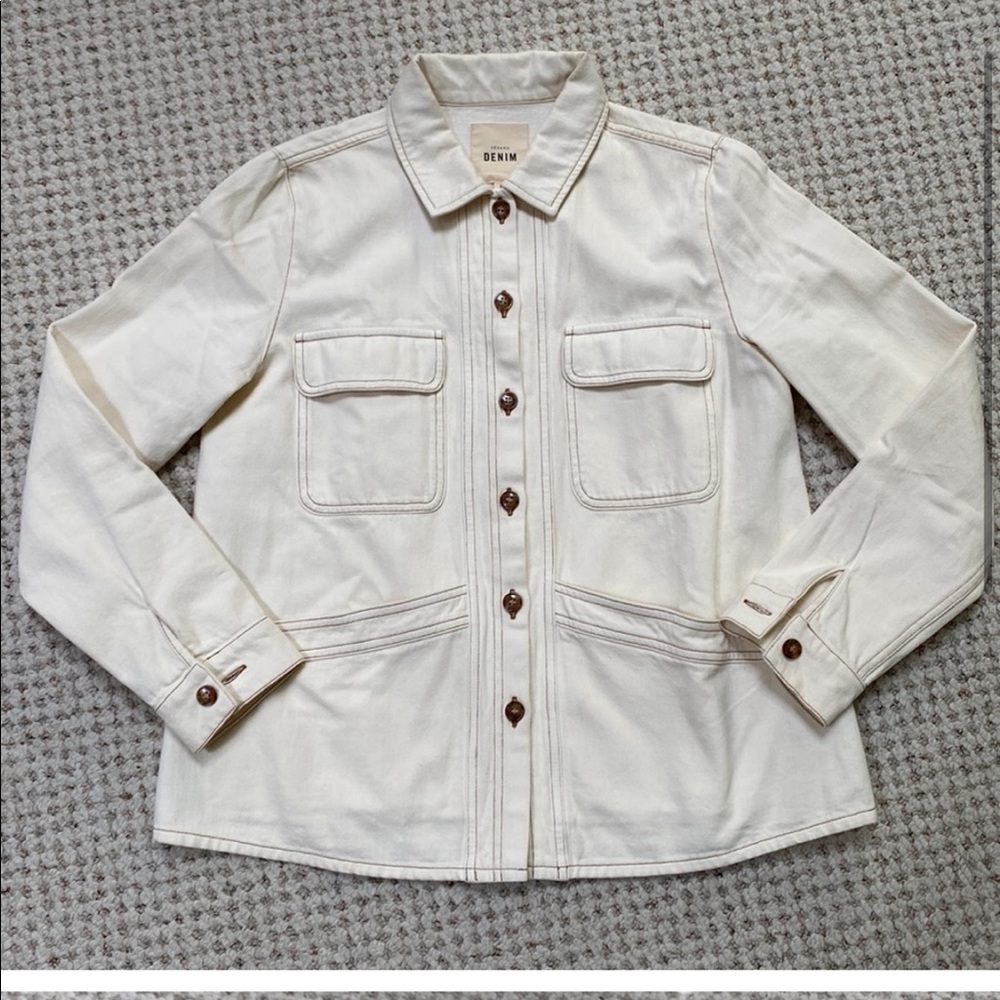 Willa Jacket Small Ecru EUC 💚